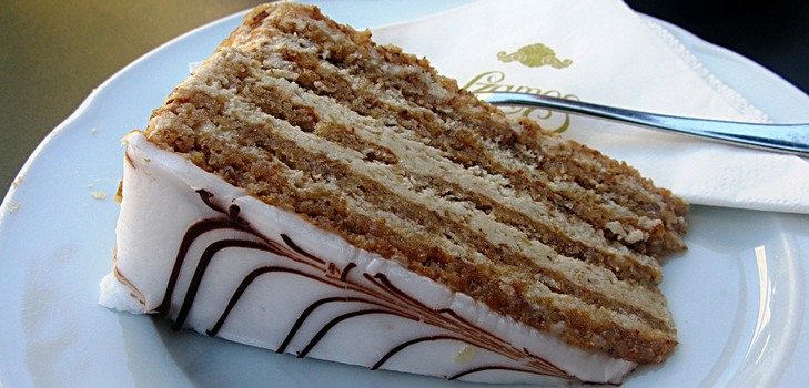 Cake for the New Year: sütemény az esterhazy, recept a fotó