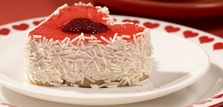 Cake szív alakú február 14-én, recept fotóval