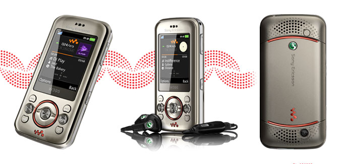 Sony Ericsson Walkman W395 mobiltelefon