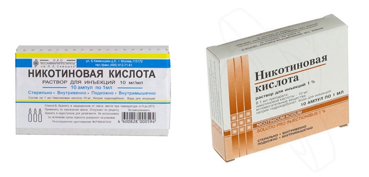 Nikotinsav: felhasználási tünetek